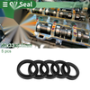 Oil Seal 25x33x4.5mm Seal Ring Rotary Shaft NBR Rubber 5 Pcs