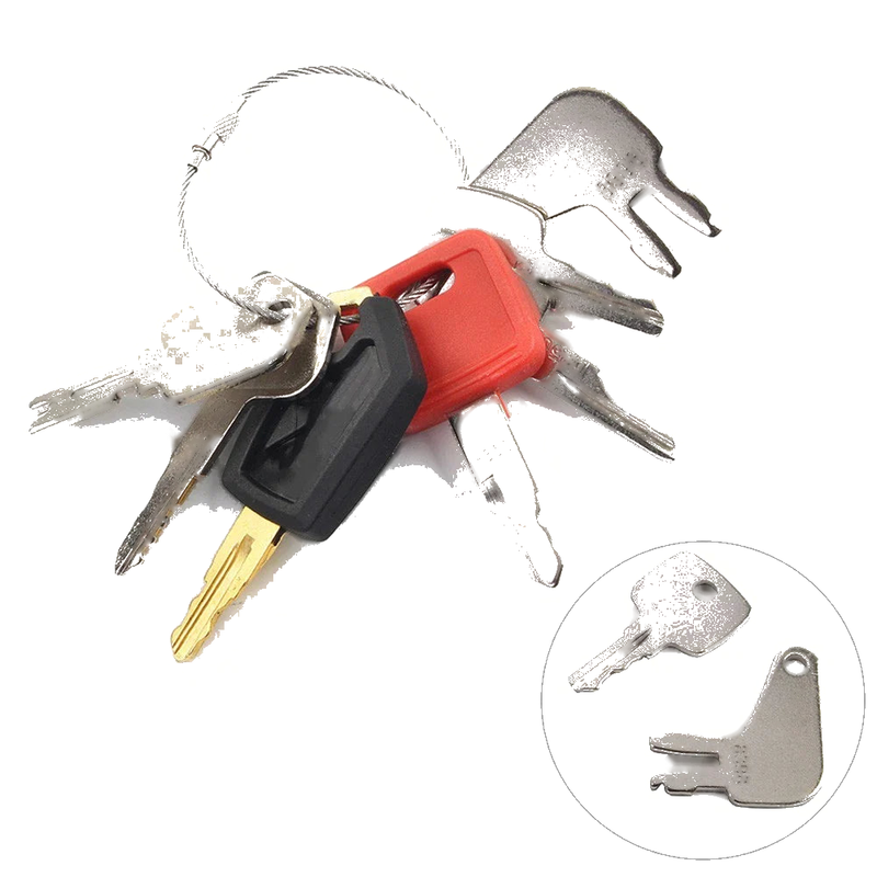 CAT, JCB, Bobcat, Hyster Rollers & Forklifts 7 x Ignition Keys Set