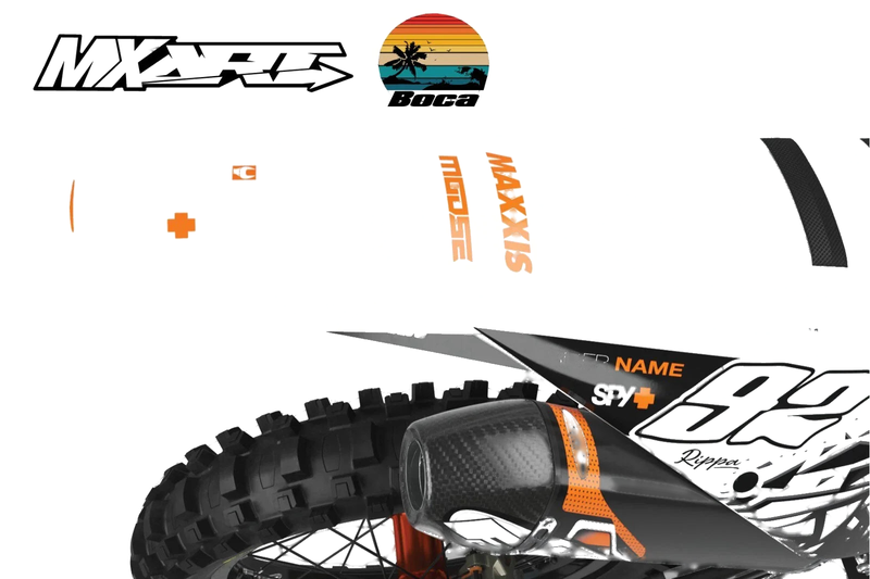 KTM SX 250 Sticker Kit 2011-2012 Boca Style Custom Decals Graphics
