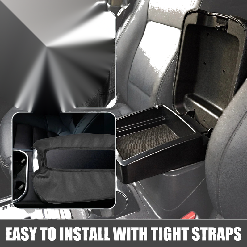 Chevy Silverado 1500 1500HD Black Center Console Cover Pad (2007-2014)