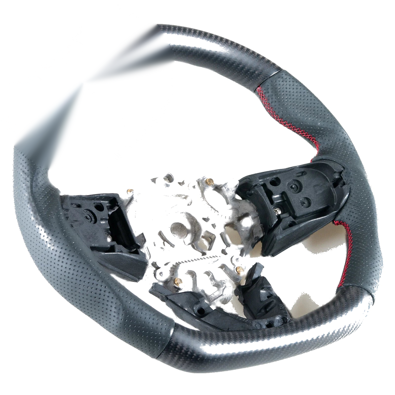 Mini F54 F55 F56 F57 F60 F61 Flat Bottom Matte Carbon Leather Steering Wheel (2014-2023)