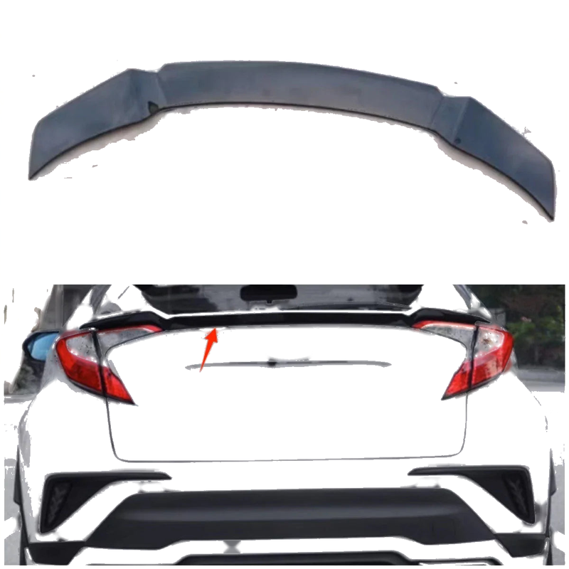 Toyota C-HR Rear Boot Spoiler Wing Lip Glossy Black (2016-2019)