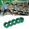 Make Model Oil Seal / 8x15x8mm / Rotary Shaft TPU Green 5 Pcs