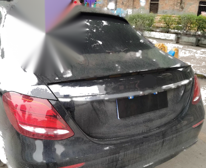 Mercedes-Benz E-Class W213 Sedan 4DR Gloss Black Rear Roof Spoiler (2016-2022)