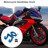 Arc Aluminum Motorcycle Hanging Hook Hexagon Wrench Screw Washer 1Set Blue