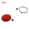 Motorcycle 2 x Rearview Mirrors M8X1.25 Round Red