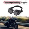 Motorcycle Riding Goggles Black Lens Black Frame Glass ABS Cycling Sunglasses