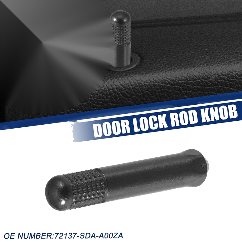 Honda Accord Auto Door Lock Rod Knob Black (2003-2007)