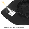 Mitsubishi Outlander Heated Left Side Mirror Glass w/ Backing Plate