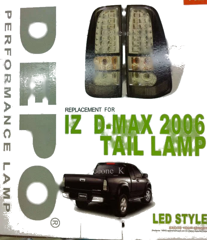 Isuzu D-Max Tail LED Light Smoke Lens (2006-2011)