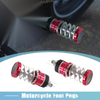 Motorcycle Pair 8mm Metal Motorcycle Rearsets Rear Set Footpeg Red Black