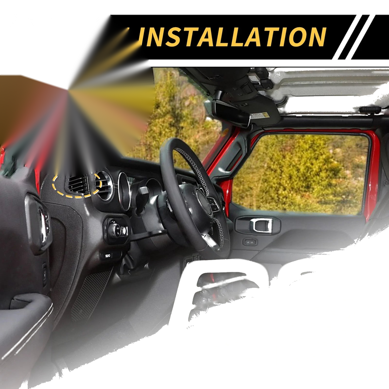 Jeep Wrangler JL 2018-2024 White Dashboard Side Air Vent AC Outlet Cover
