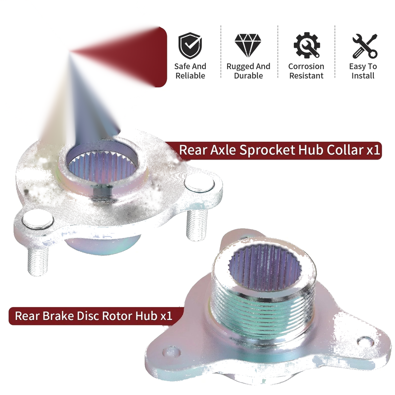 Polaris Trail Boss 330 Rear Brake Disc Rotor & Sprocket Hub Collar (2005–2013)