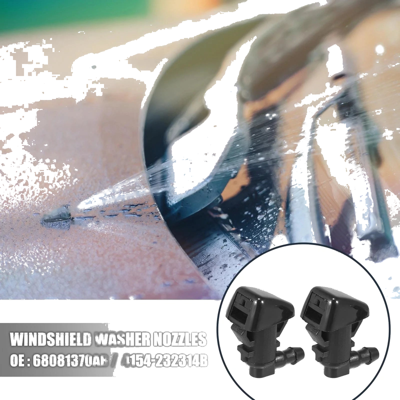 Jeep Cherokee 4 x Front Windshield Washer Nozzles (2014-2023)
