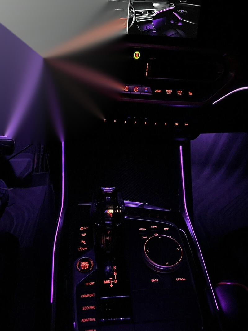 BMW 330i M340i M3 G20 G28 LED Center Console Ambient Lighting (2019–2025)