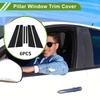 BMW 7-Series (2017-2022) Black 6 Pcs Door Pillar Window Trim