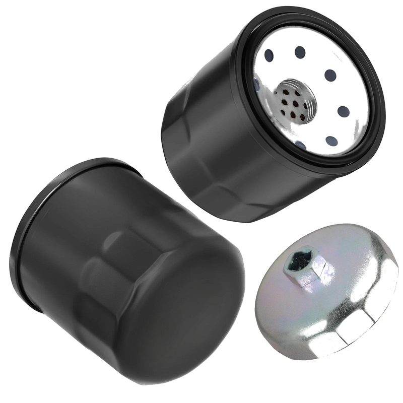 Kawasaki Concours 1400 ZG1400 2 x Oil Filter 20mm & Wrench Tool (2008–2022)