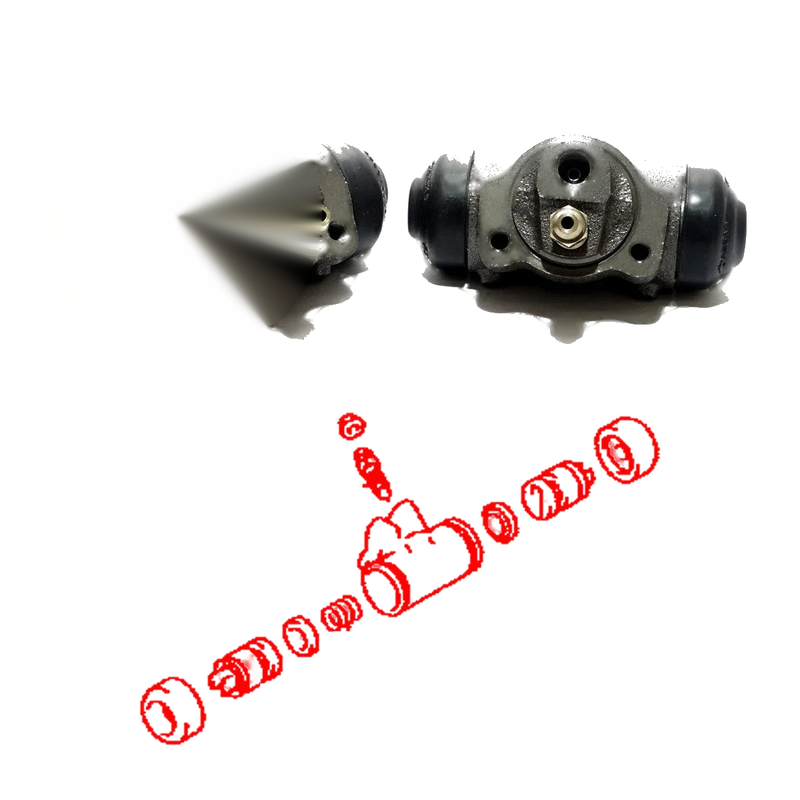 Toyota Dyna ToyoAce LY50 YY50 YY52 1985-1995 15/16 Rear Wheel Brake Cylinder