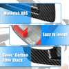 Dodge Carbon Fiber Pattern Black Inner Door Handle Bowl Cover Trim