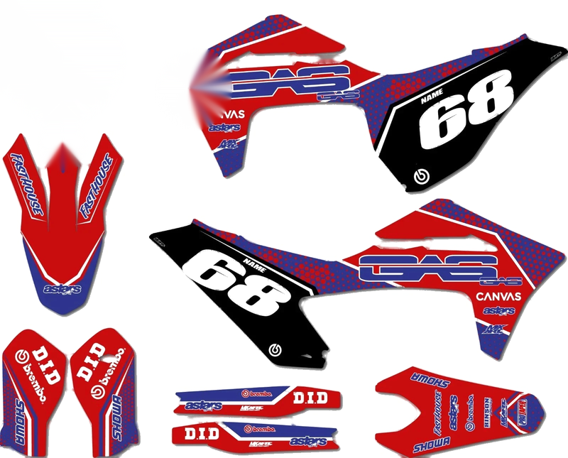 Gas Gas EC 2021-2023 Graphics Decals Stickers