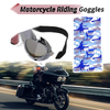 Motorcycle 1 x Set Motorcycle Riding Goggles Multicolour Lens White Frame