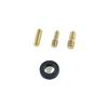 Mini Cooper Antenna, Black Union Jack, Chrome Screw On (2001-2017)