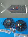 Jeep Cherokee XJ, Wagoneer 3 Rows Radiator, Shroud & Fans (1991-2001)