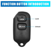 Toyota Camry Corolla Sienna Solara Key Shell Case (2002-2023)