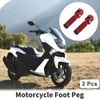 Motorcycle 2 x Motorcycle Rear Foot Pegs 90 Degree Aluminum Alloy Red