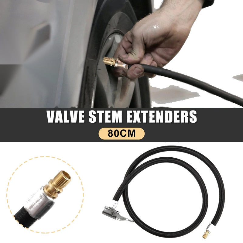 Motorcycle Bicycle 80cm 31" Valve Stem Extension Hose