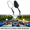 Motorcycle M10 Rear View Mirrors Polygonal Handlebar Black Iron Plastic