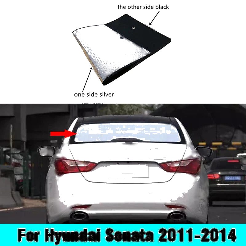 Hyundai Sonata Rear Windshield Privacy Sunshade Cover (2011–2014)