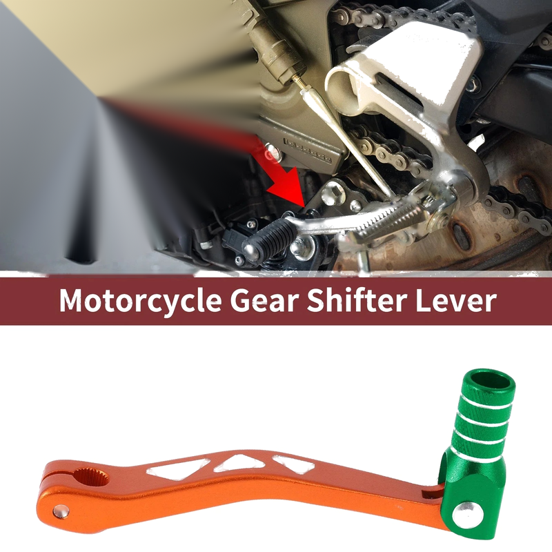 Yamaha TTR 50cc Orange Green Folding Gear Shifter Levers