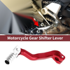 Bosuer M4 Shifter Lever / Folding / Red Silver Tone Head