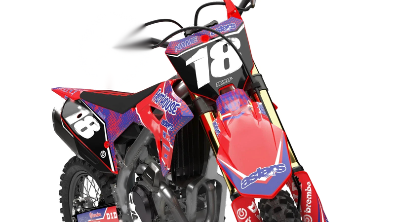 Honda CRF 110 Clipper Style Stickers Custom Graphics Full Kit (2019-2024)