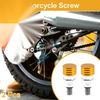 Motorcycle Screw M4x0.7 Fork Air Bleeder Valve Metal Gold Tone 2 x