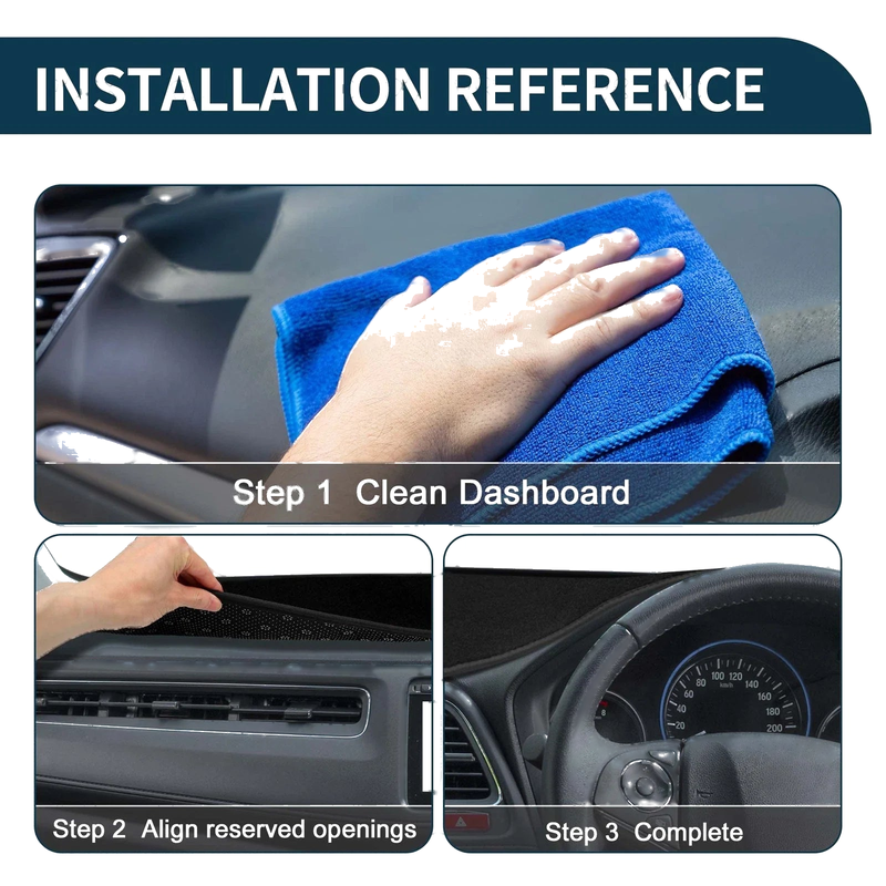 Mercedes Benz S Class W222 2014-2020 Black Dashboard Cover Mat