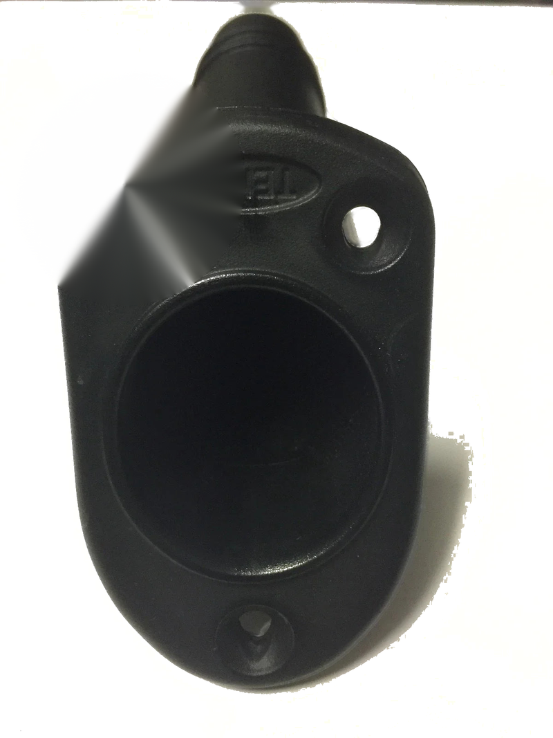 Boat, PWC, Jet Ski 2x Recessed Oval Black Fishing Rod Holders