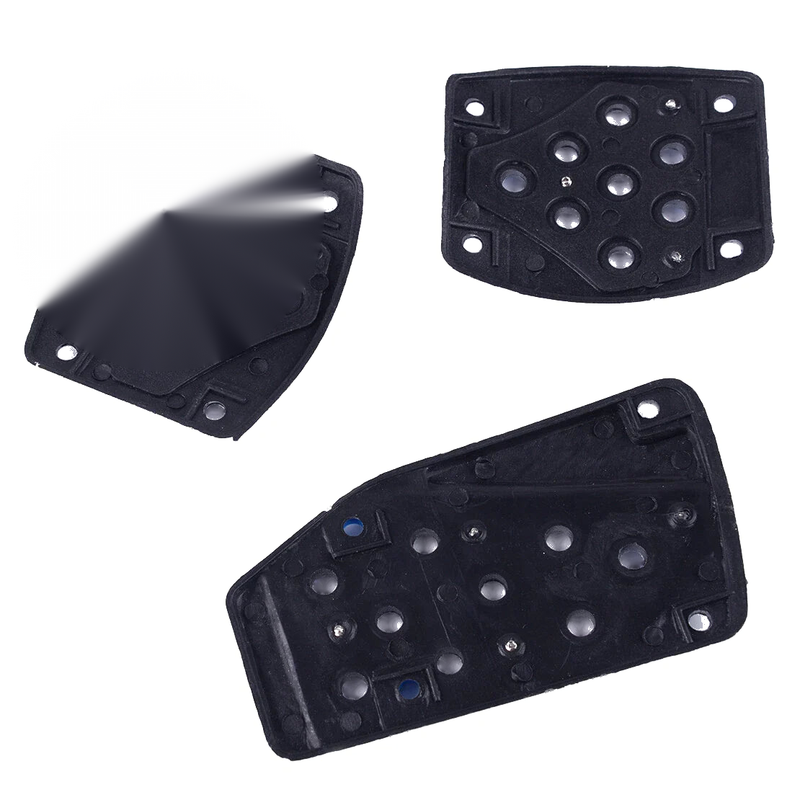 Manual Transmission Cars 3 x Non-Slip Gas Brake Clutch Pedal Covers