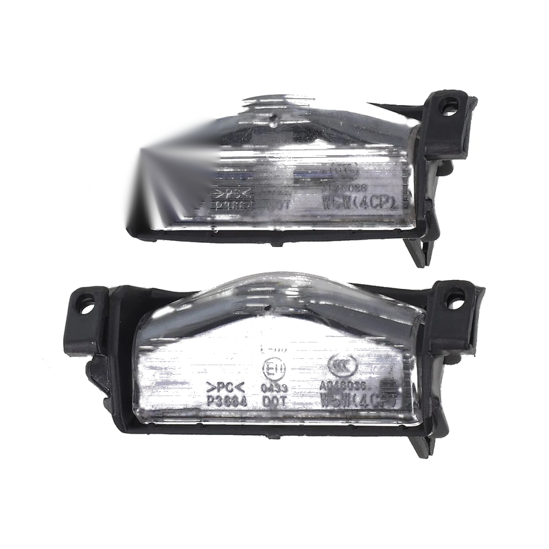 Mazda 3 2 x License Plate Light Rear Bumper Lamp Housing Cover (2009–2013)