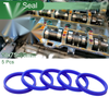 Oil Seal 75x85x10mm TPU Rotary Shaft Seal High Pressure Blue 5 Pcs