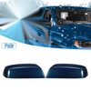 Chevy Silverado 1500 2500 3500 Pair Blue Top Side Mirror Covers (2014-2019)