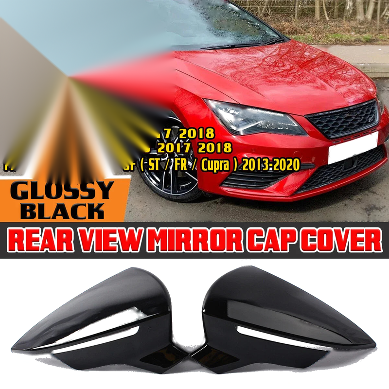 SEAT Leon Mk3 5F Replacement Side Rear Mirror Cover Caps (2012–2020)
