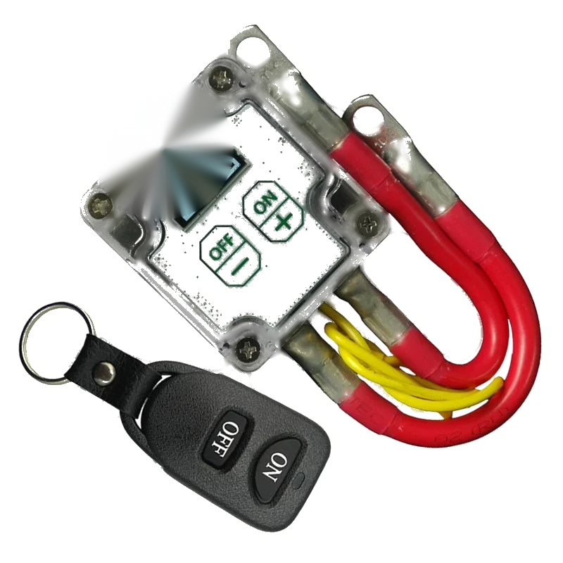 Car -  Set Battery Disconnect Isolator Cut Off Switch with Remote