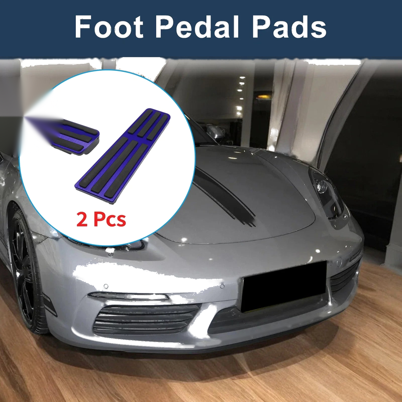 Porsche 718 / 911 Blue 2x Foot Pedal Covers