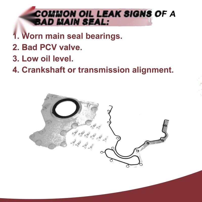 GMC Chevy 4.8 / 5.3 / 6.0 V8 1 Set Crankshaft Oil Seal with Flange