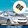 Car Motorcycle Boat Gold Tone Black 2 x Mini ANL Fuse 450A CD Fuse