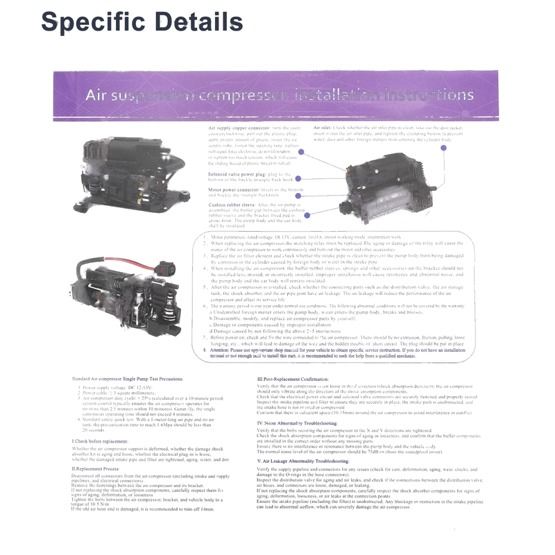 Mercedes-Benz CLS550 (2012-2017) 1 x Pc Air Suspension Compressor