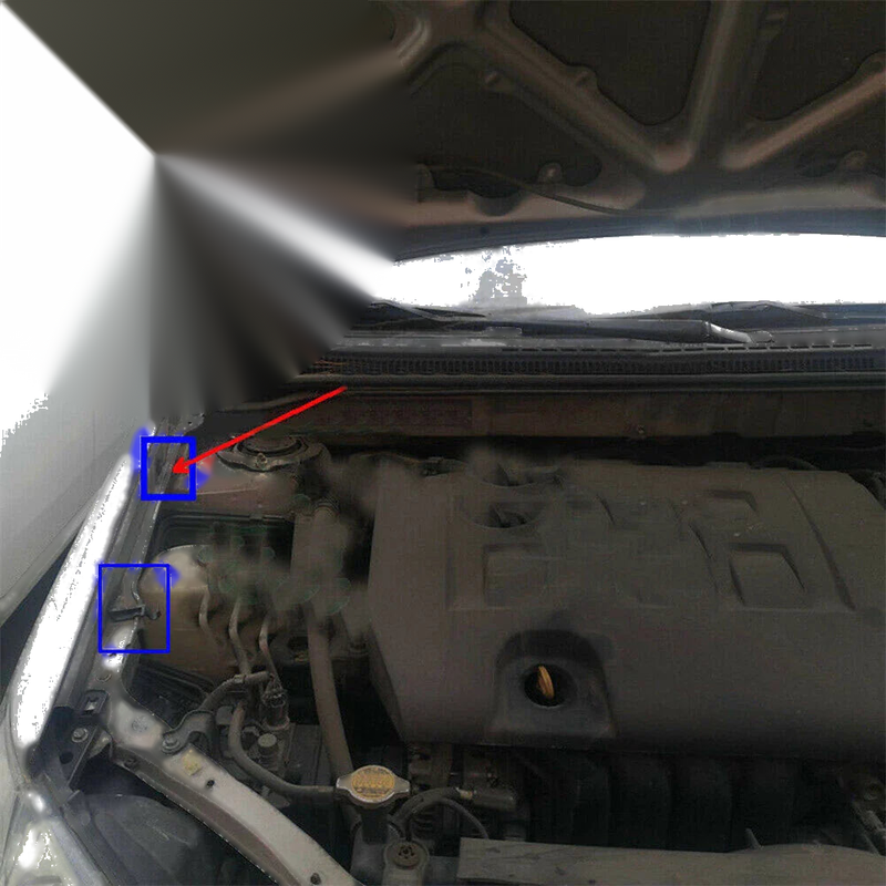 Toyota Corolla Hood Prop Rod Clamp Clip (2002-2007)