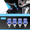 Universal Motorcycle License Plate Screws Cover / 3.45 cm 4 pcs / M6
